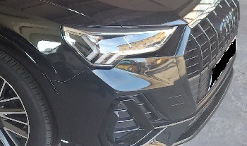 Spot-Repair-Lackierung der Sto&szlig;stange Audi Q3